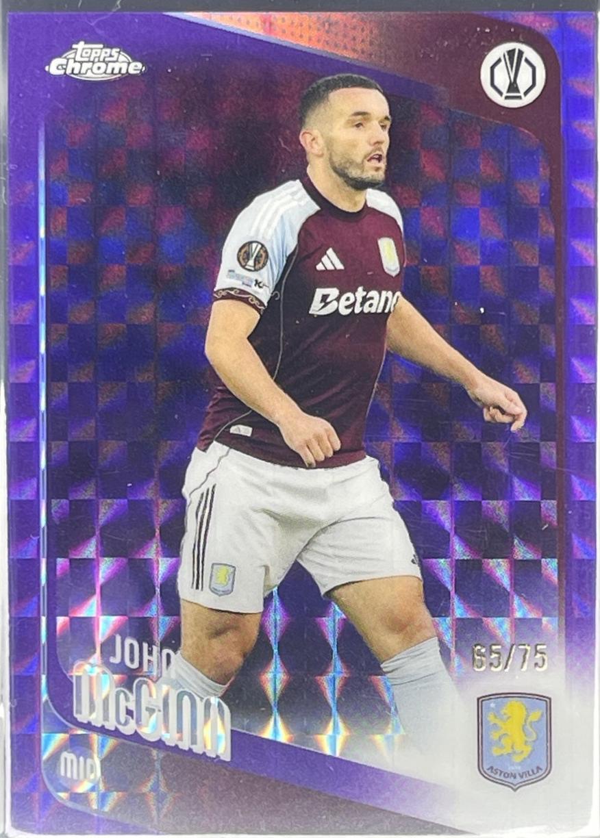 John McGinn [Purple Geometric Refractor] #28
