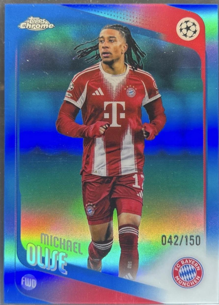 Michael Olise [Blue Refractor] #4