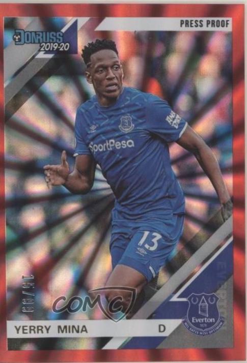 Yerry Mina [Donruss Premier League Press Proof Red Laser] #78