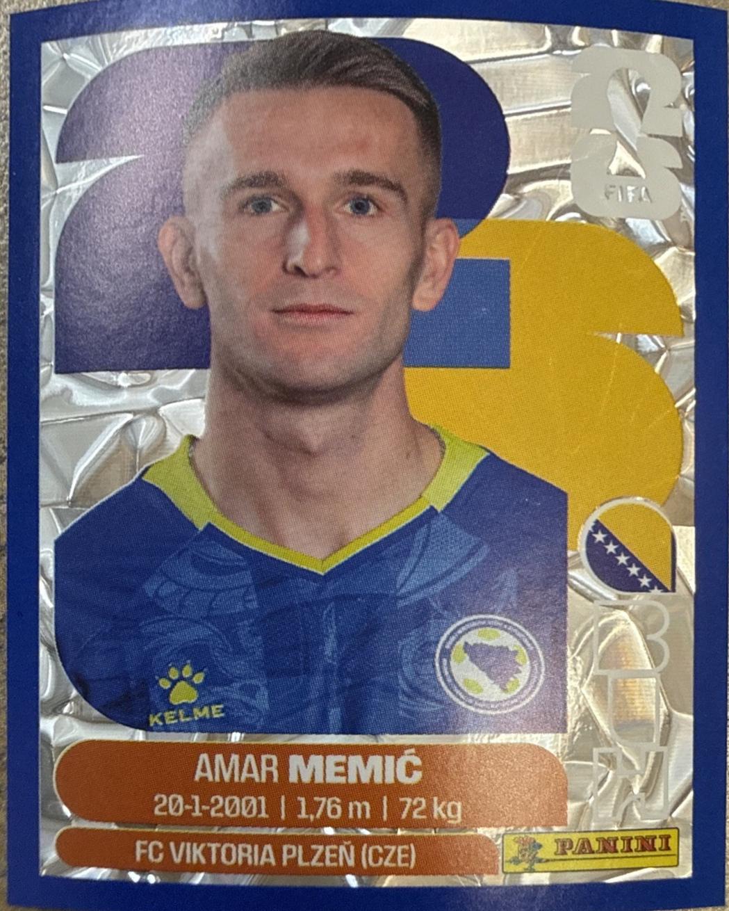 Amar Memic [Blue Crumple] #BIH16