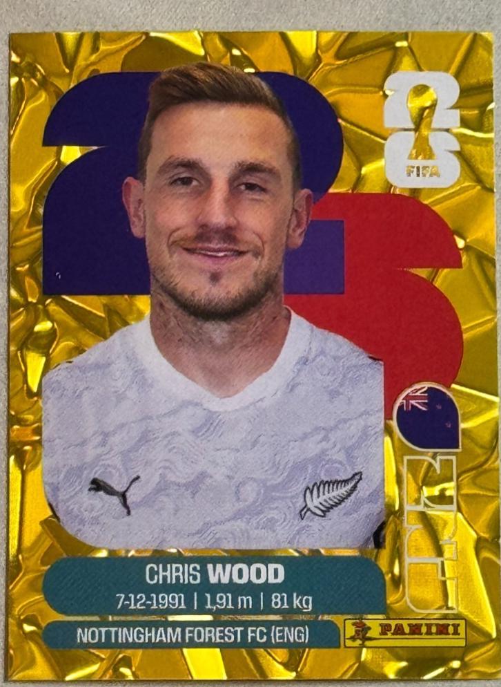 Chris Wood [Gold Flood Crumple] #NZL17
