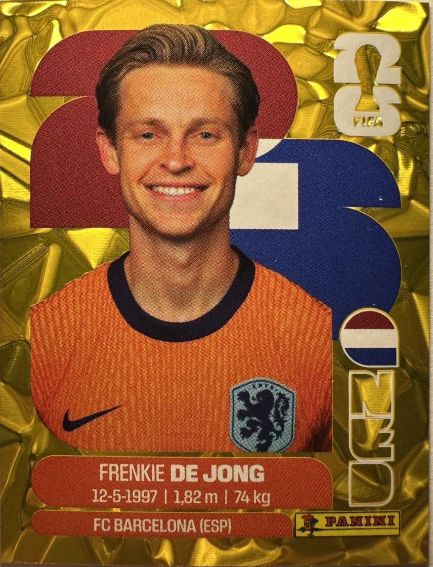 Frenkie de Jong [Gold Flood Crumple] #NED14
