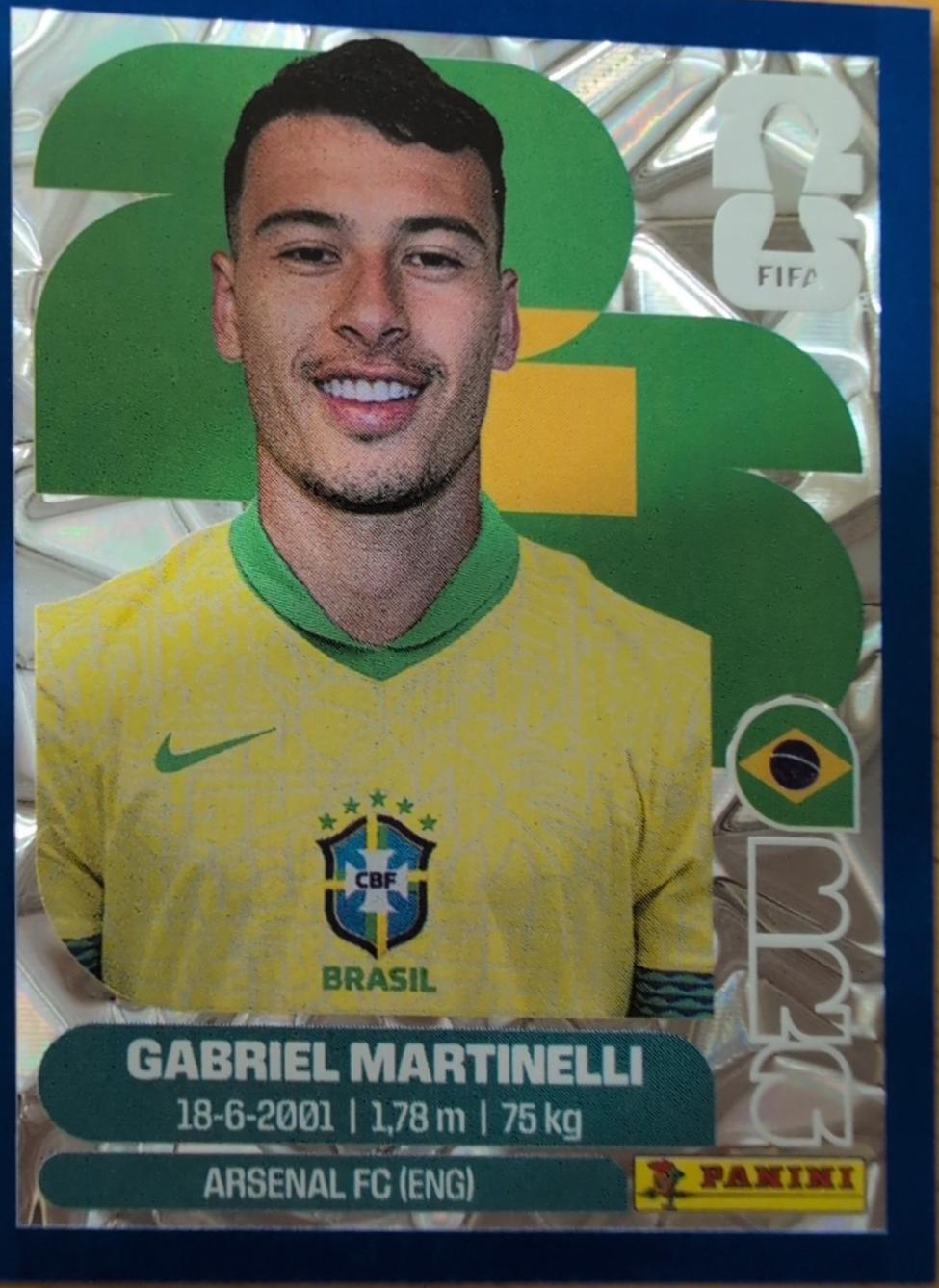 Gabriel Martinelli [Blue Crumple] #BRA18