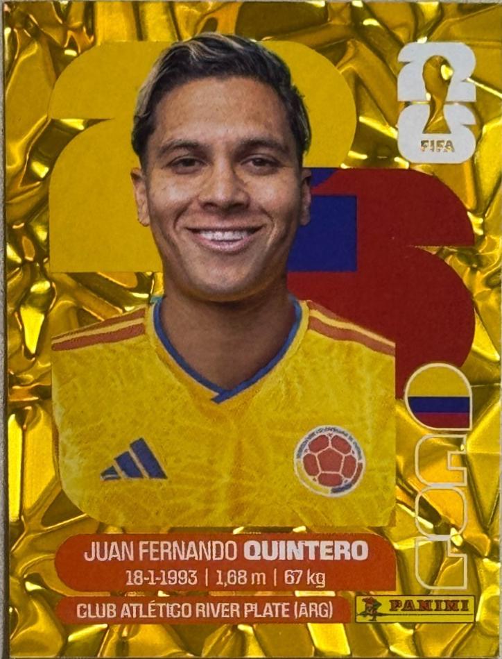 Juan Fernando Quintero [Gold Flood Crumple] #COL15