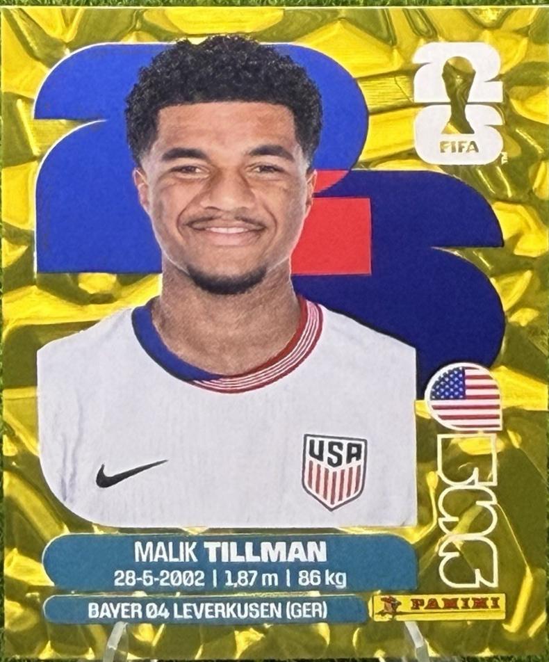 Malik Tillman [Gold Flood Crumple] #USA15
