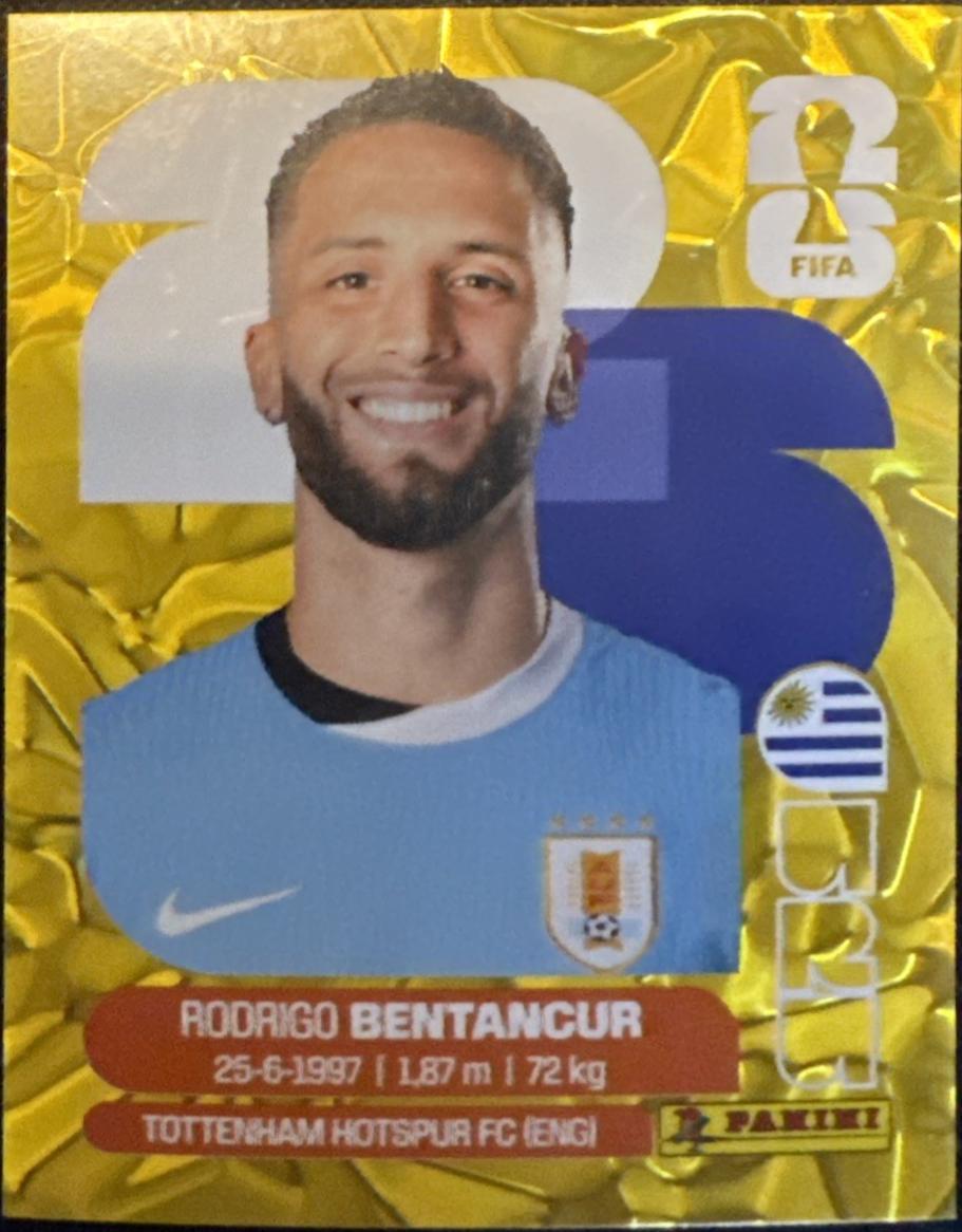 Rodrigo Bentancur [Gold Flood Crumple] #URU12