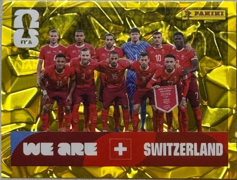 Switzerland Team [Gold Flood Crumple] #SUI13