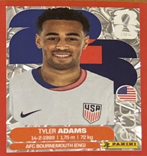 Tyler Adams [Red Crumple] #USA8