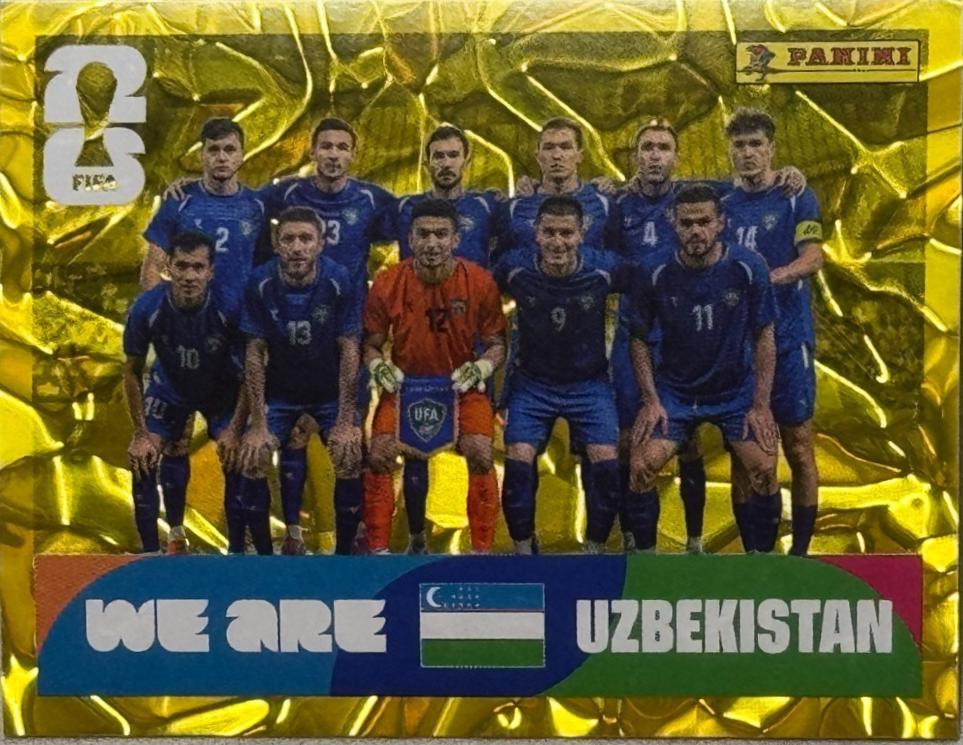 Uzbekistan Team [Gold Flood Crumple] #UZB13