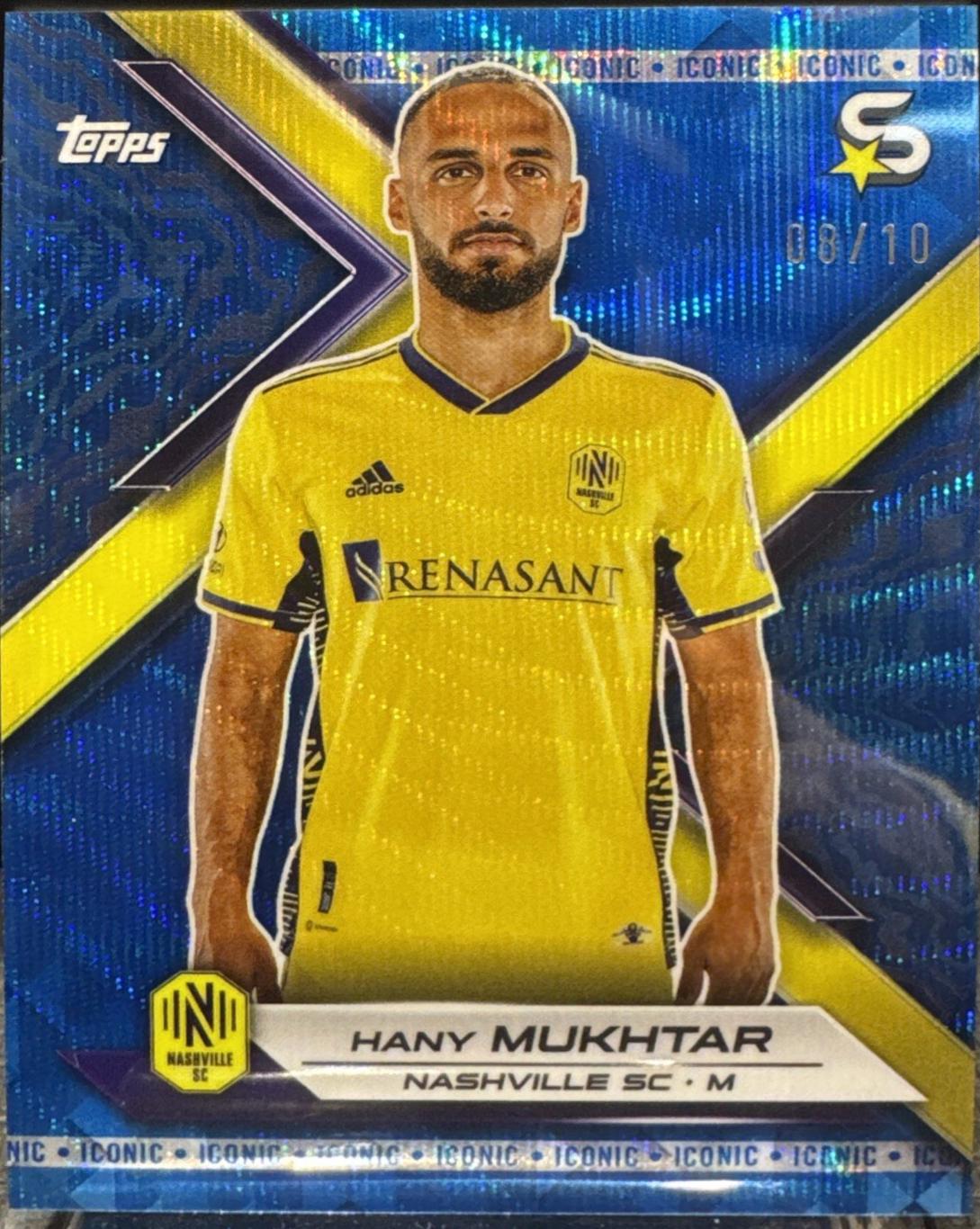 Hany Mukhtar [Iconic Blue Wave Refractor Chrome] #47