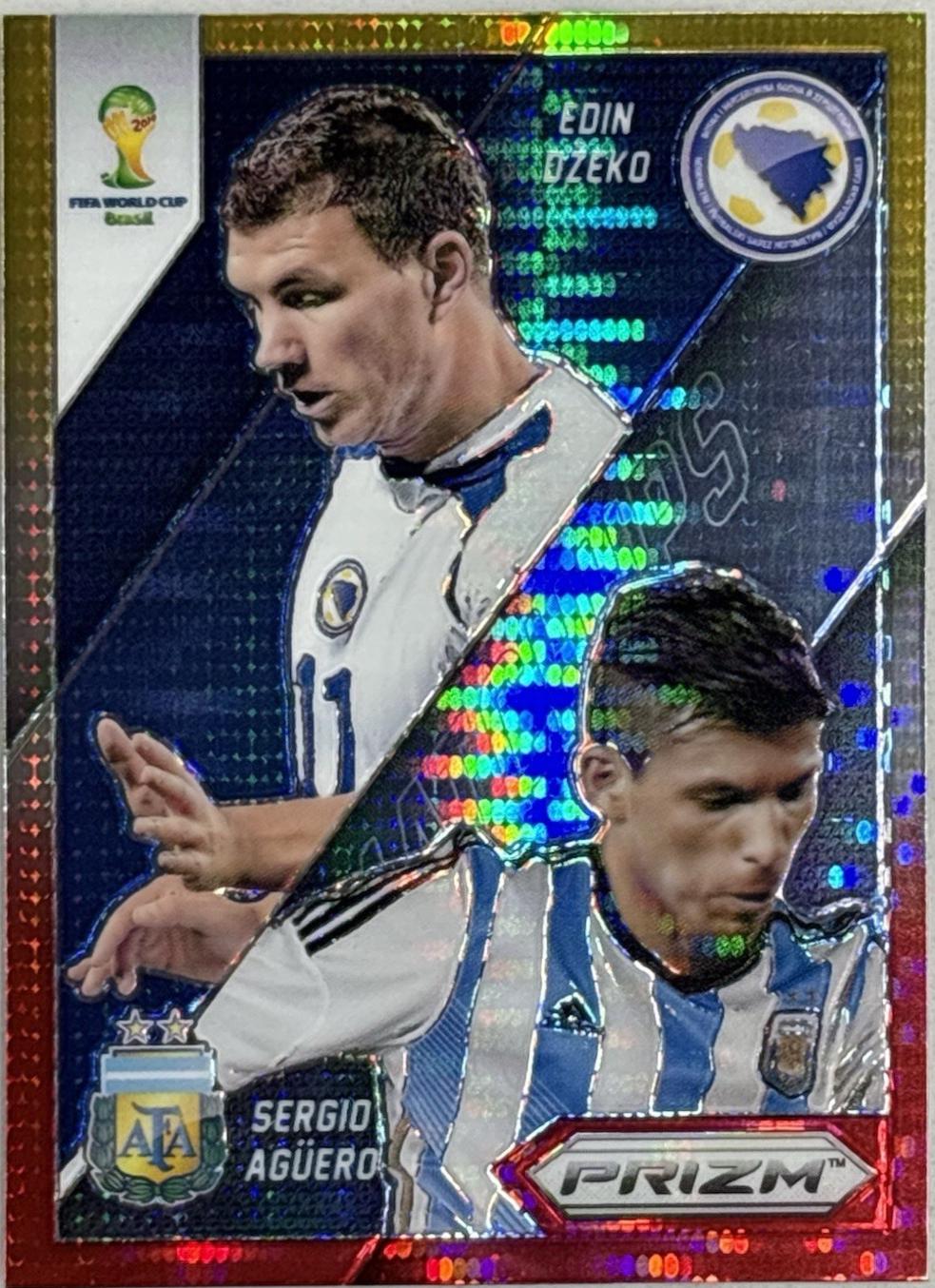 Edin Dzeko / Sergio Aguero [Yellow & Red Pulsar] #12