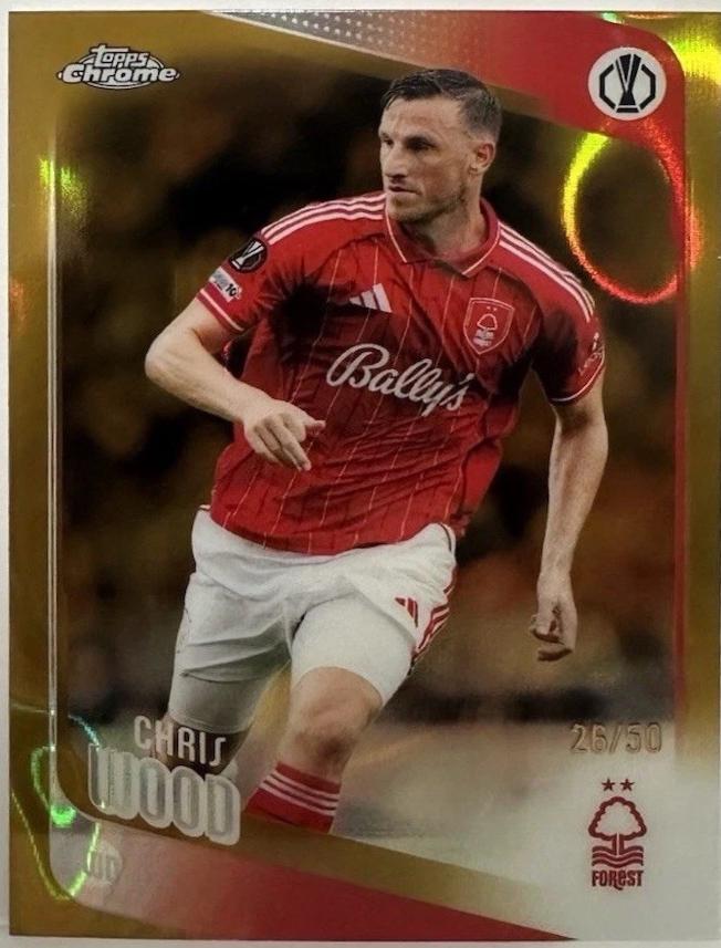Chris Wood [Gold X-Fractor] #186
