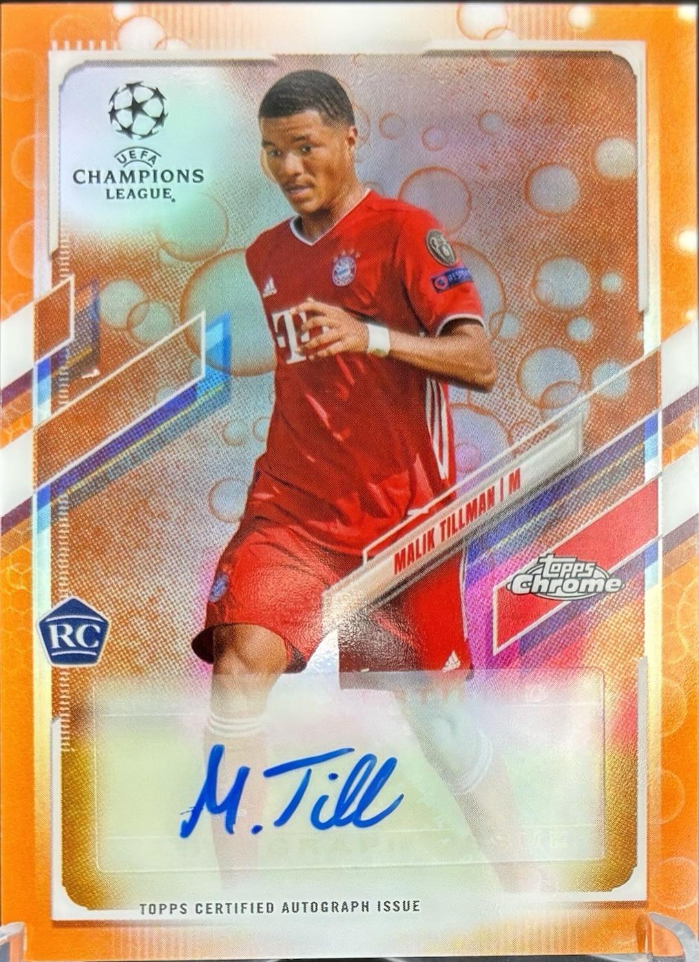 Malik Tillman [Orange Bubbles Refractor] #CA-MTL