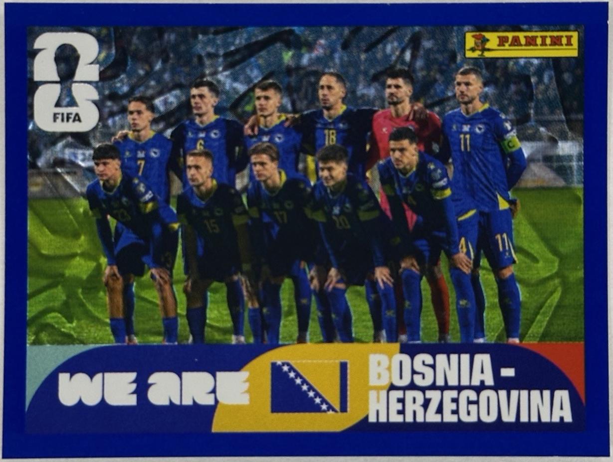 Bosnia and Herzegovina Team [Blue Crumple] #BIH13