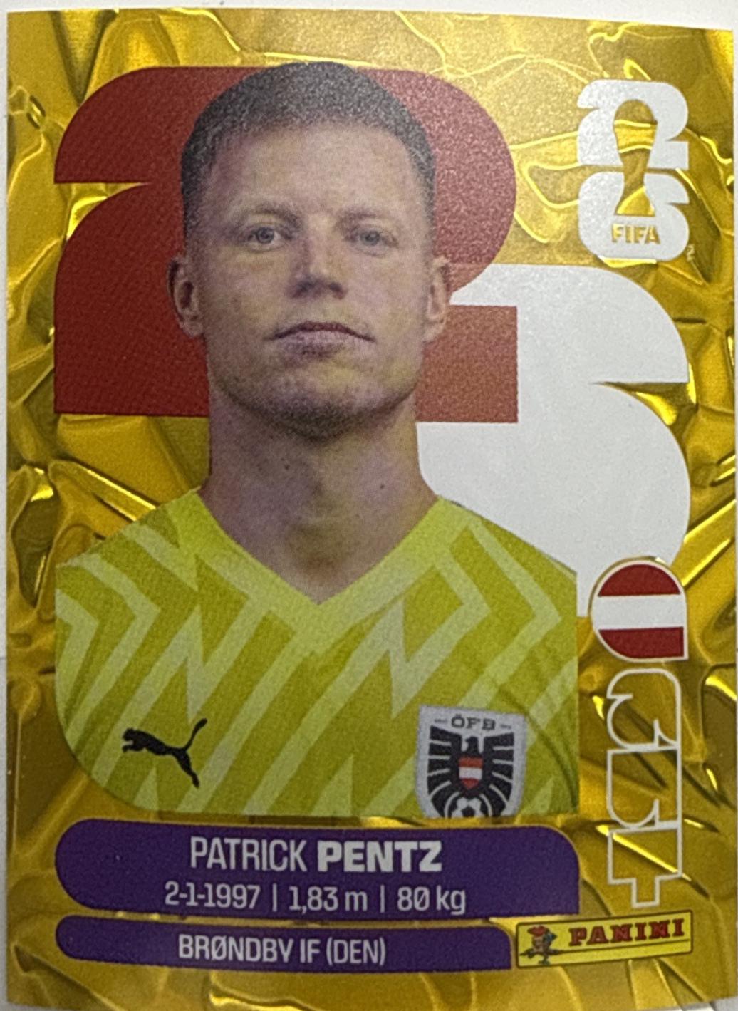 Patrick Pentz [Gold Flood Crumple] #AUT3