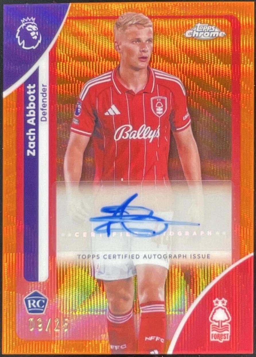 Zach Abbott [Orange Wave Refractor] #CA-AB