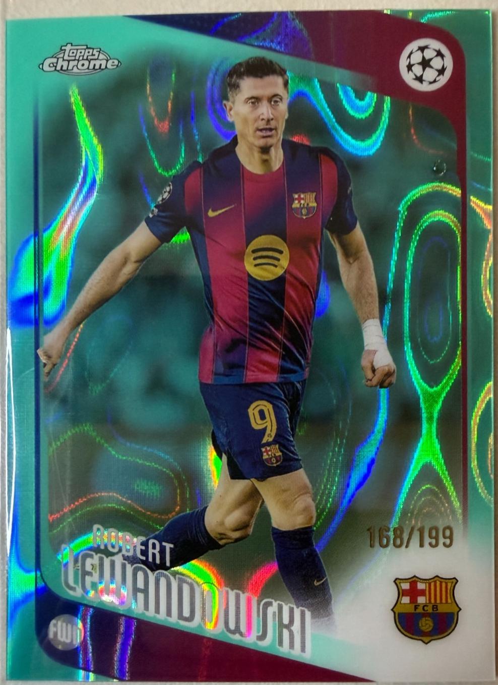 Robert Lewandowski [Aqua Refractor] #54