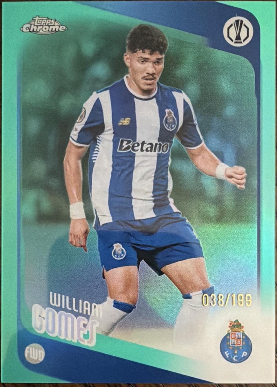 William Gomes [Aqua X-Fractor] #50