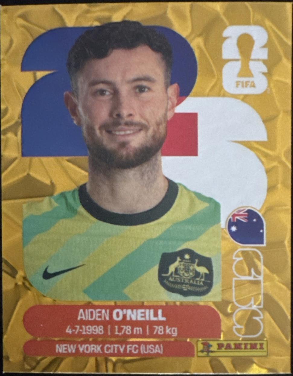 Aiden O'Neill [Gold Flood Crumple] #AUS14