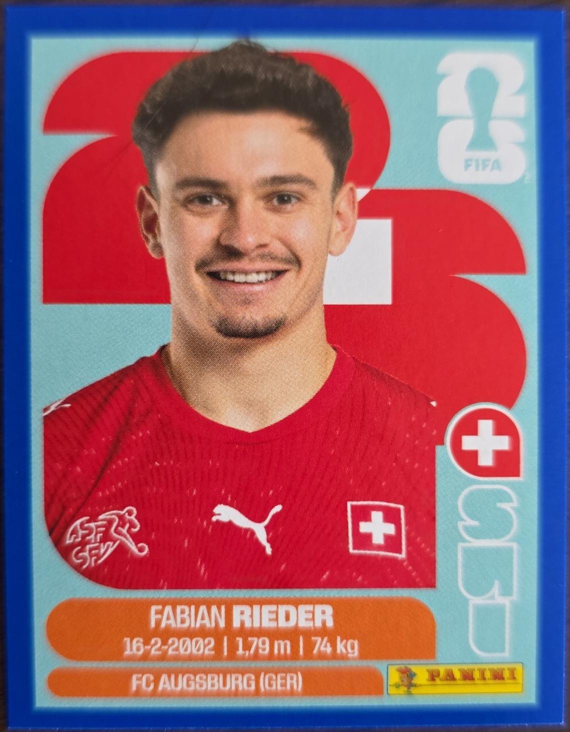 Fabian Rieder [Blue] #SUI12
