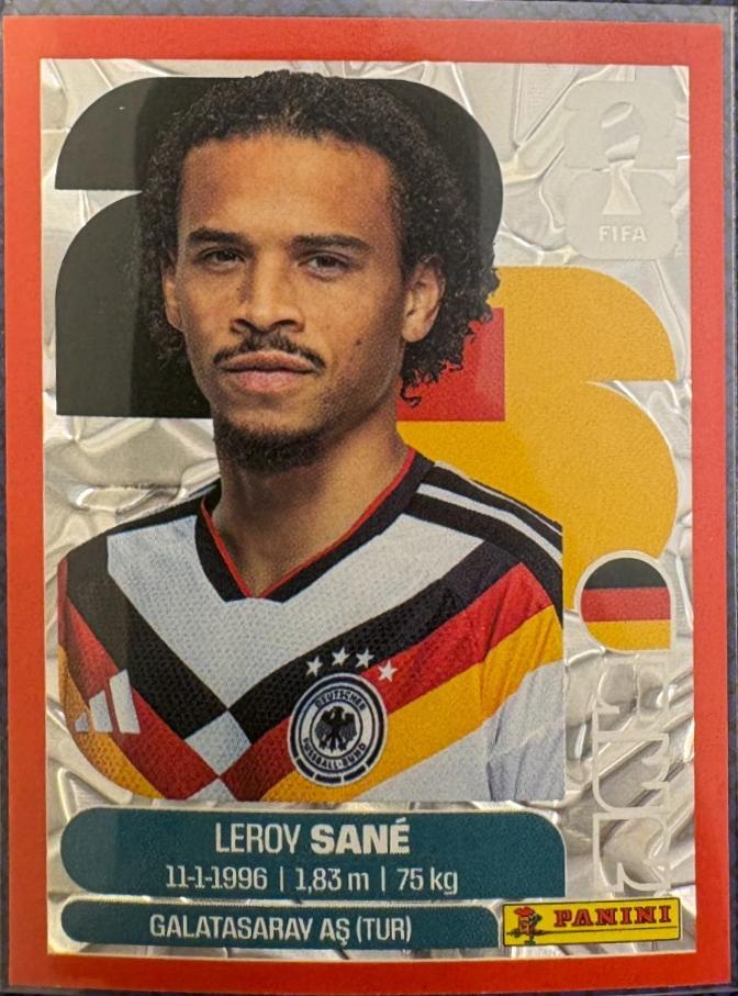 Leroy Sane [Red Crumple] #GER18