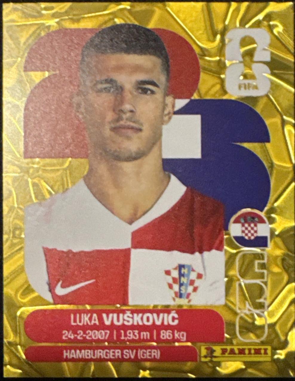 Luka Vuskovic [Gold Flood Crumple] #CRO6