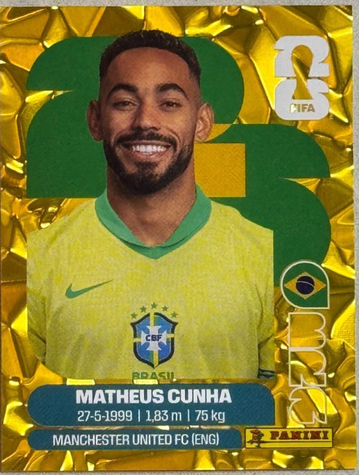 Matheus Cunha [Gold Flood Crumple] #BRA17
