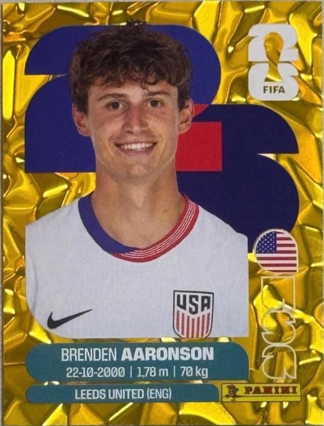 Brenden Aaronson [Gold Flood Crumple] #USA17