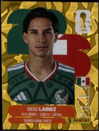 Diego Lainez [Gold Flood Crumple] #MEX8