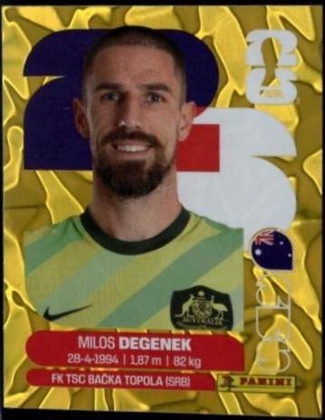 Milos Degenek [Gold Flood Crumple] #AUS10