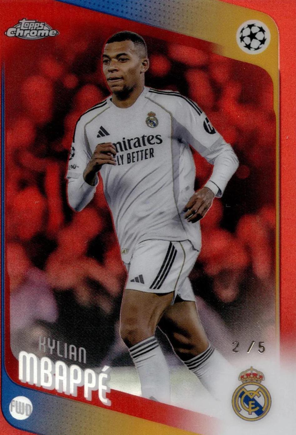 Kylian Mbappe [Red Refractor] #112