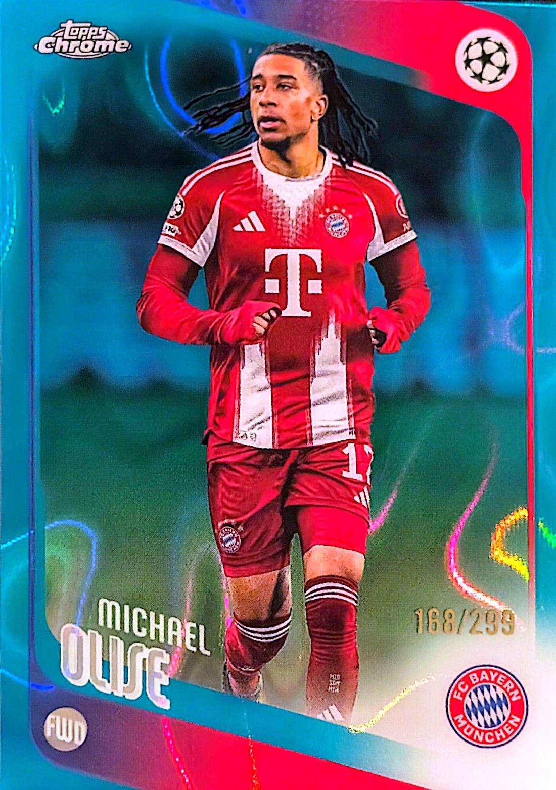 Michael Olise [Teal Lava Refractor] #4