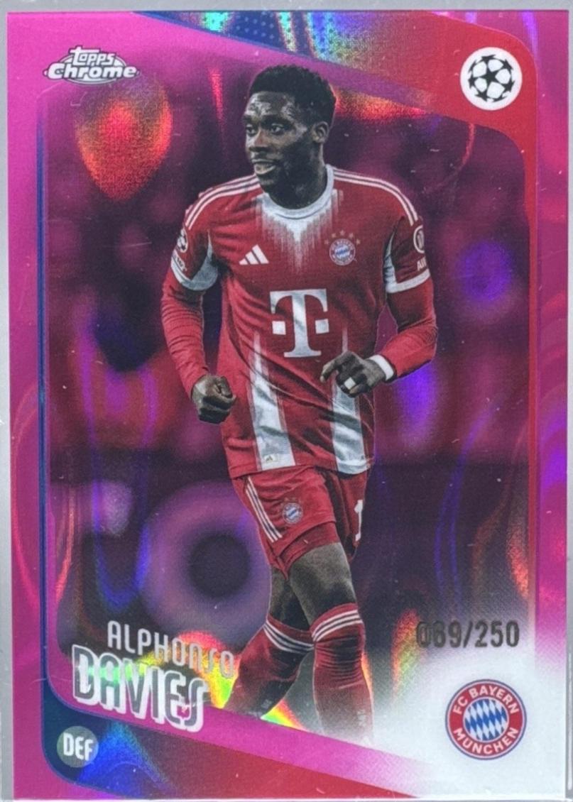 Alphonso Davies [Pink Lava Refractor] #90