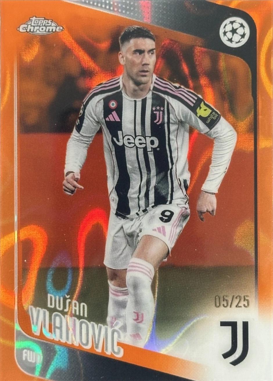 Dusan Vlahovic [Orange Lava Refractor] #175