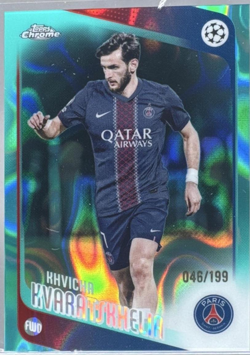 Khvicha Kvaratskhelia [Aqua Lava Refractor] #167
