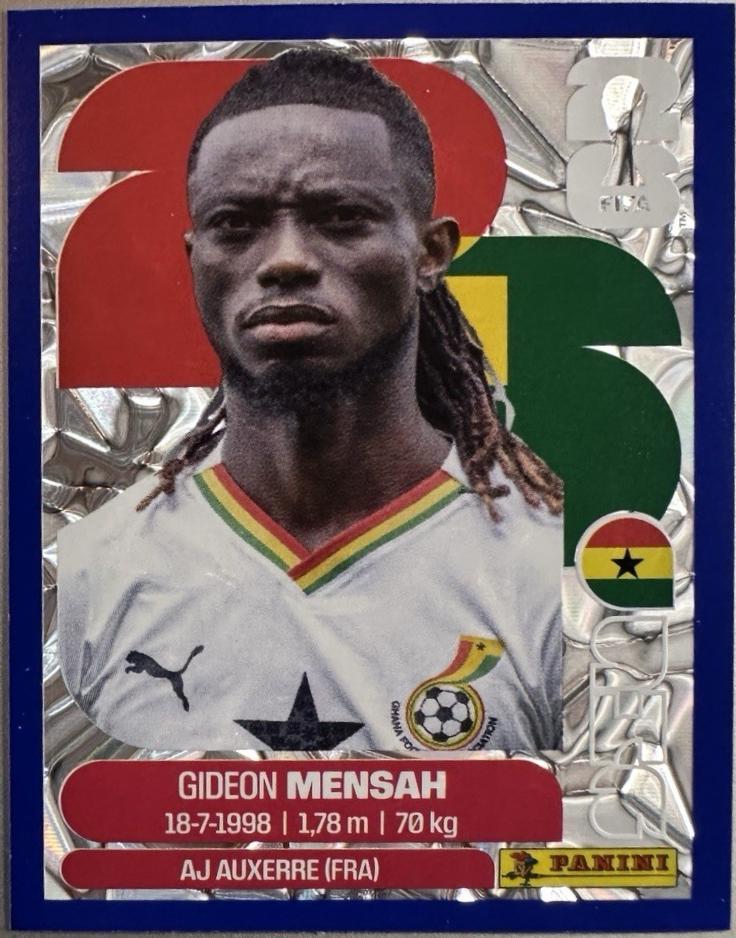 Gideon Mensah [Blue Crumple] #GHA7