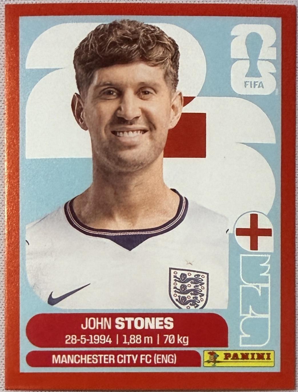 John Stones [Red] #ENG3