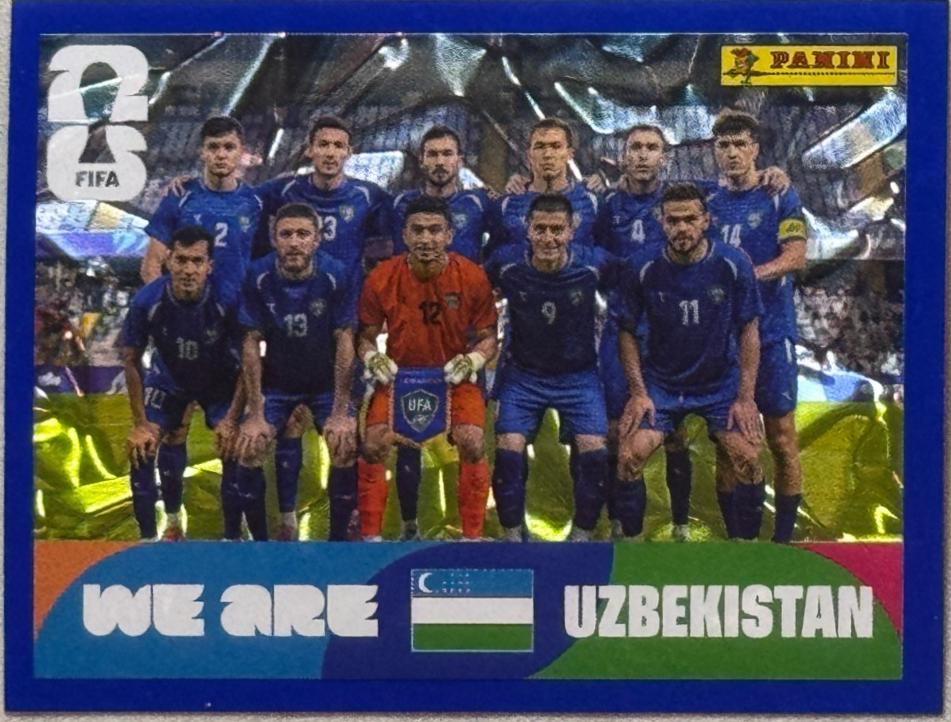 Uzbekistan Team [Blue Crumple] #UZB13