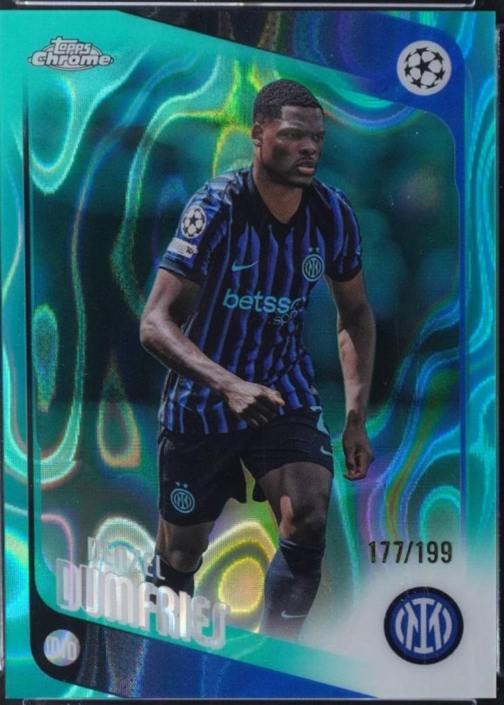 Denzel Dumfries [Aqua Lava Refractor] #145