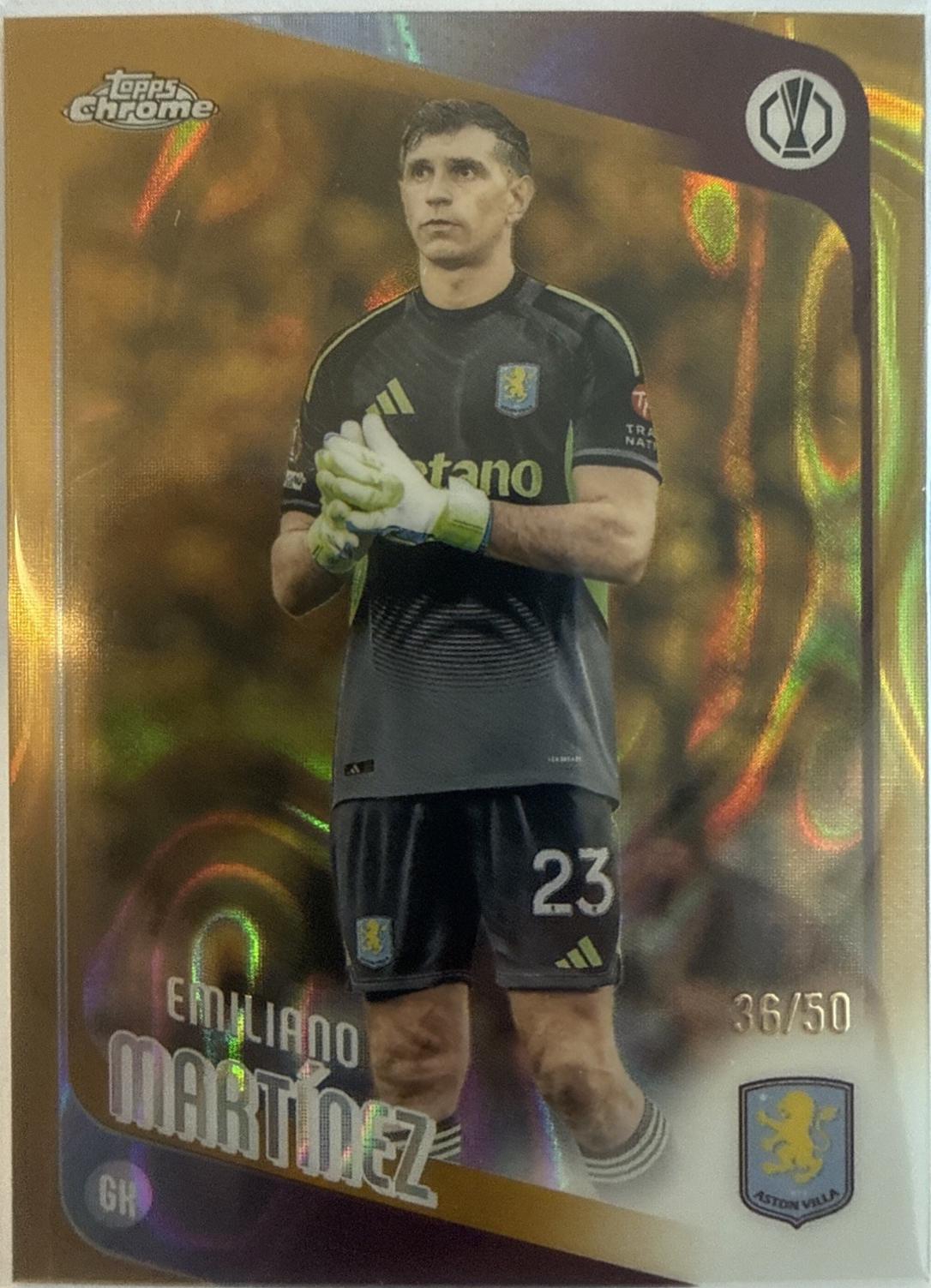 Emiliano Martinez [Gold Lava Refractor] #75