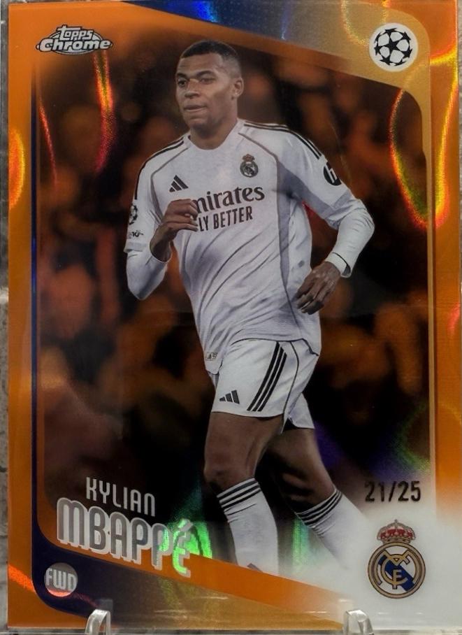 Kylian Mbappe [Orange Lava Refractor] #112