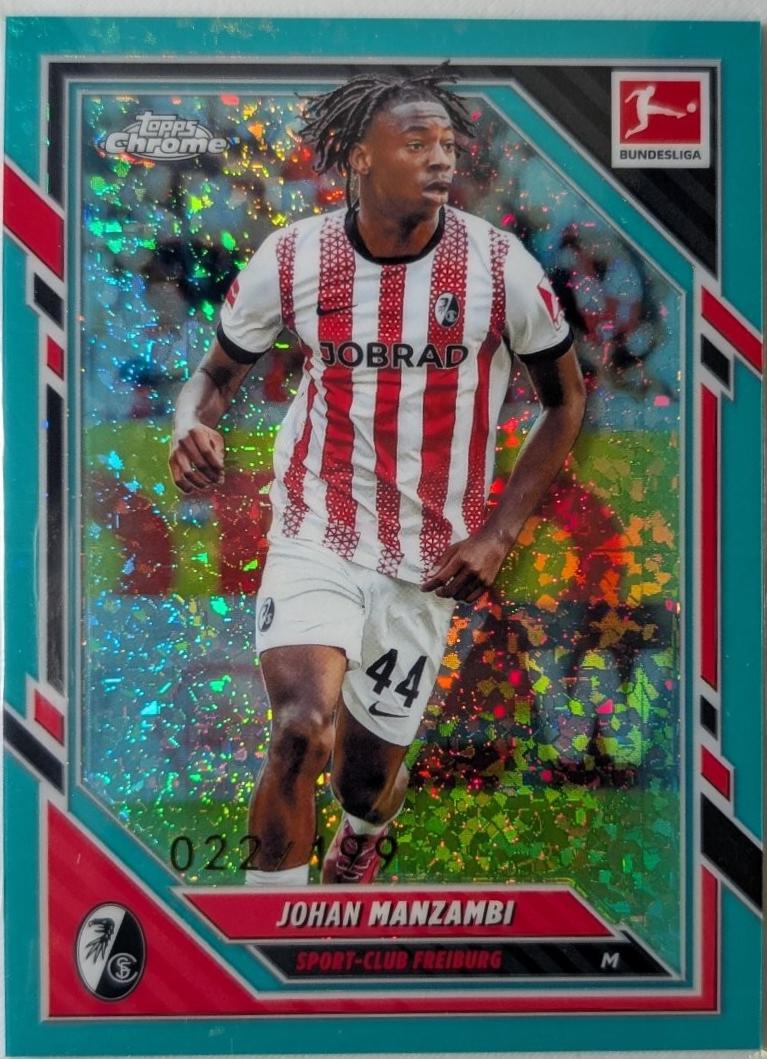 Johan Manzambi [Aqua Mini Diamond Refractor] #31