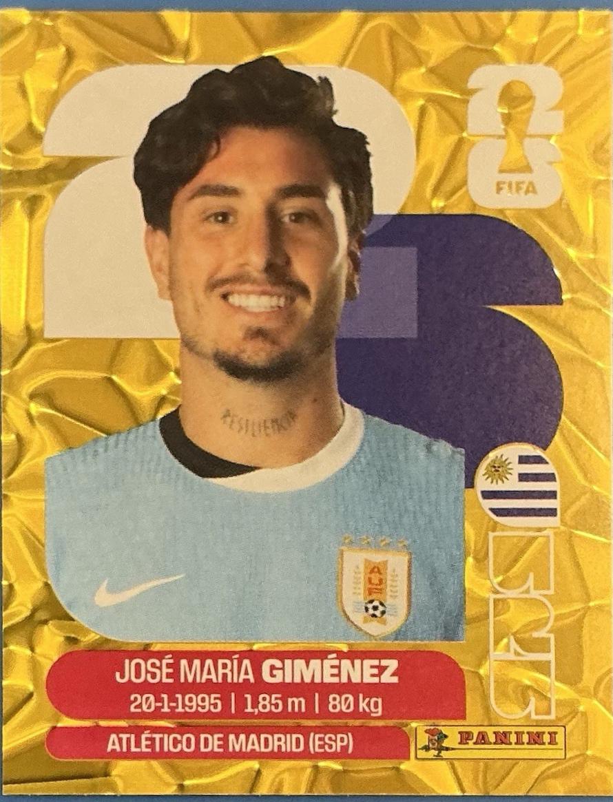 Jose Maria Gimenez [Gold Flood Crumple] #URU5