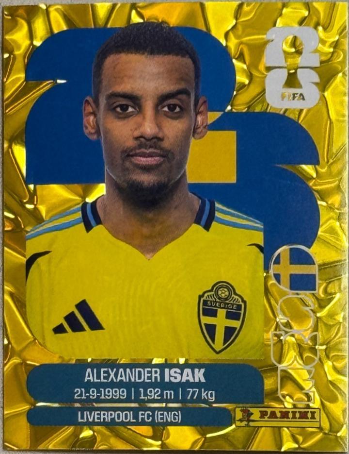 Alexander Isak [Gold Flood Crumple] #SWE19