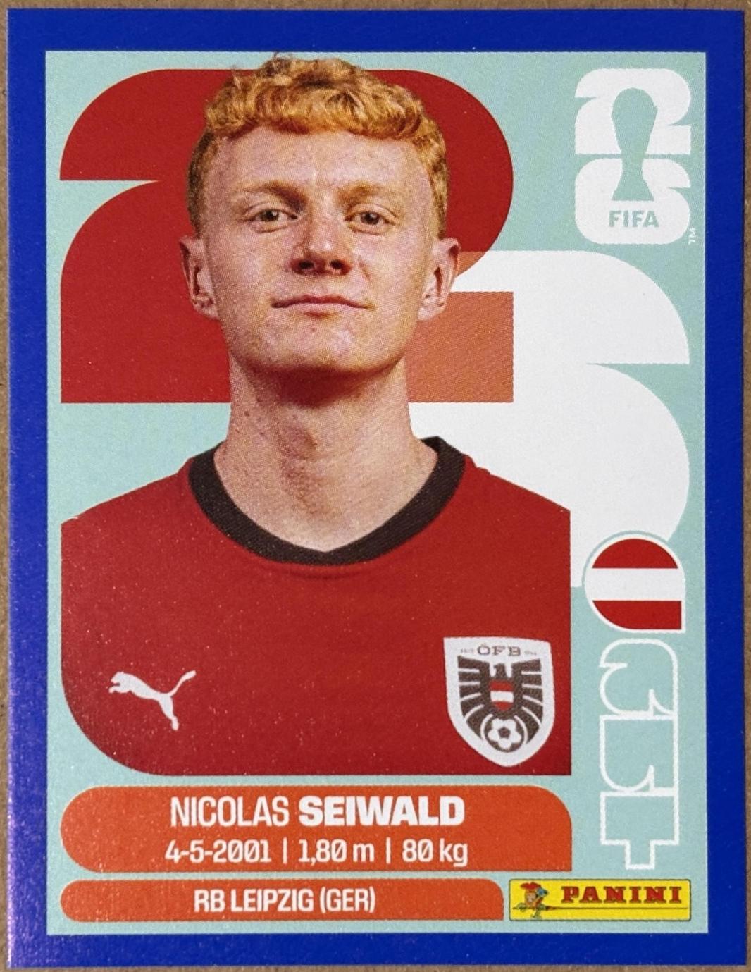 Nicolas Seiwald [Blue] #AUT15