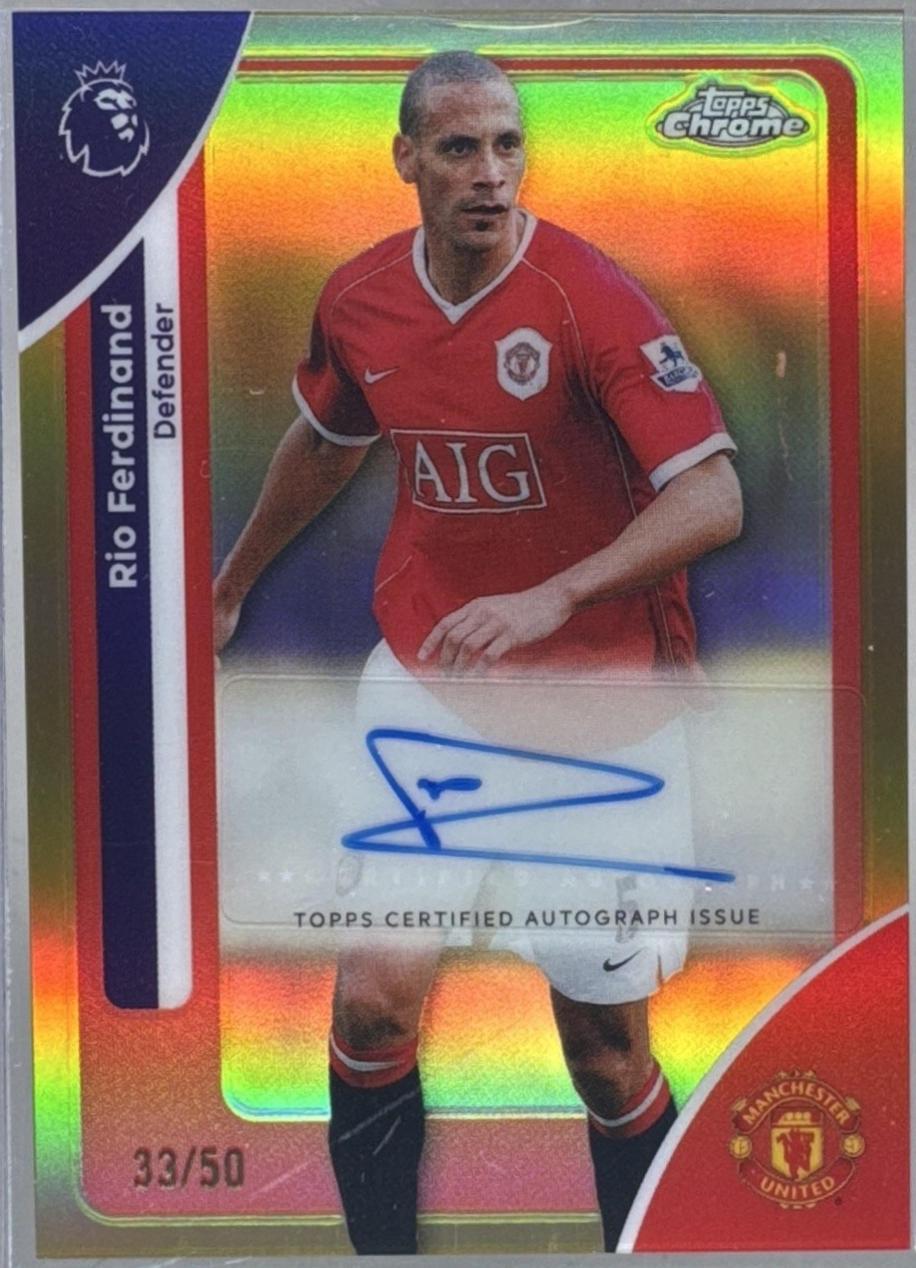 Rio Ferdinand [Gold Refractor] #CA-RF