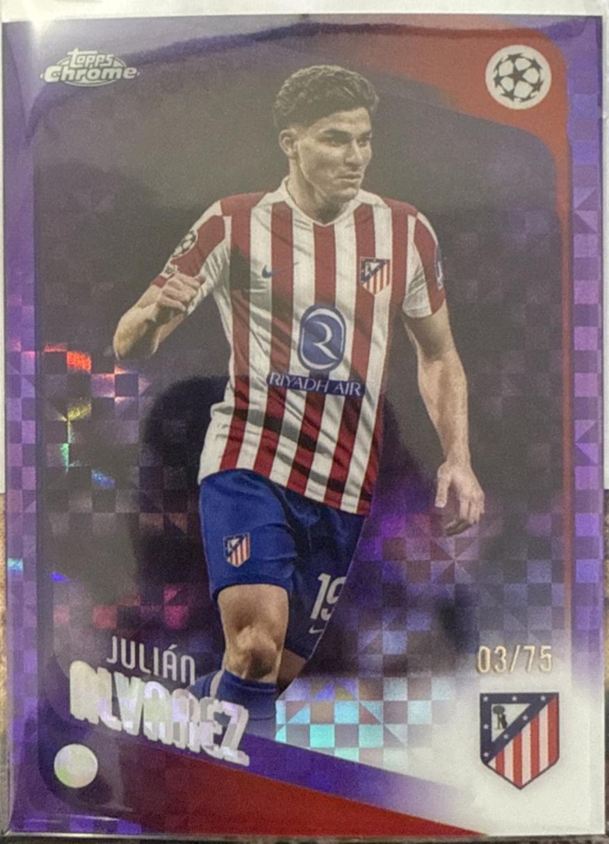 Julian Alvarez [Purple X-Fractor] #154