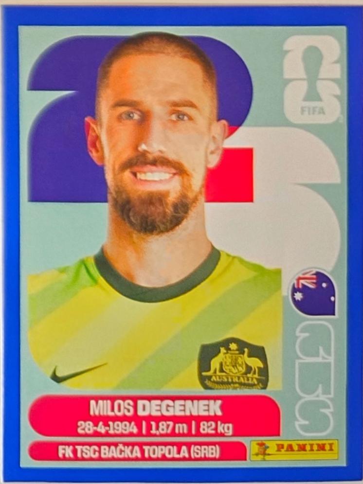 Milos Degenek [Blue] #AUS10