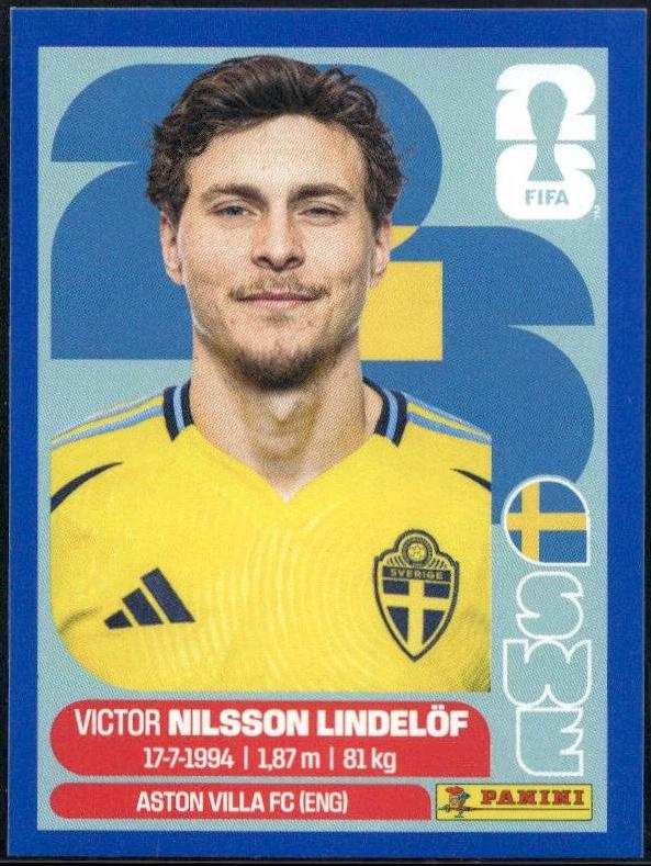 Victor Nilsson Lindelof [Blue] #SWE6