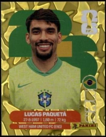 Lucas Paqueta [Gold Flood Crumple] #BRA9